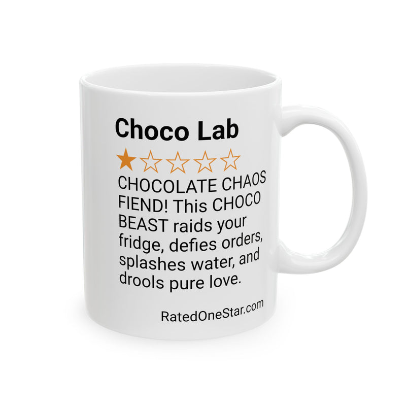 DOGS - CHOCO LAB - WHITE MUG