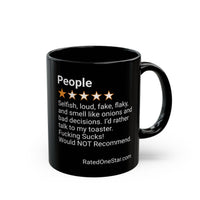 PEOPLE - SELFISH - BLACK MUG