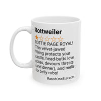 DOGS - ROTTWEILER - WHITE MUG