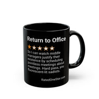 RETURN TO OFFICE - MIDDLE MANAGER - BLACK MUG