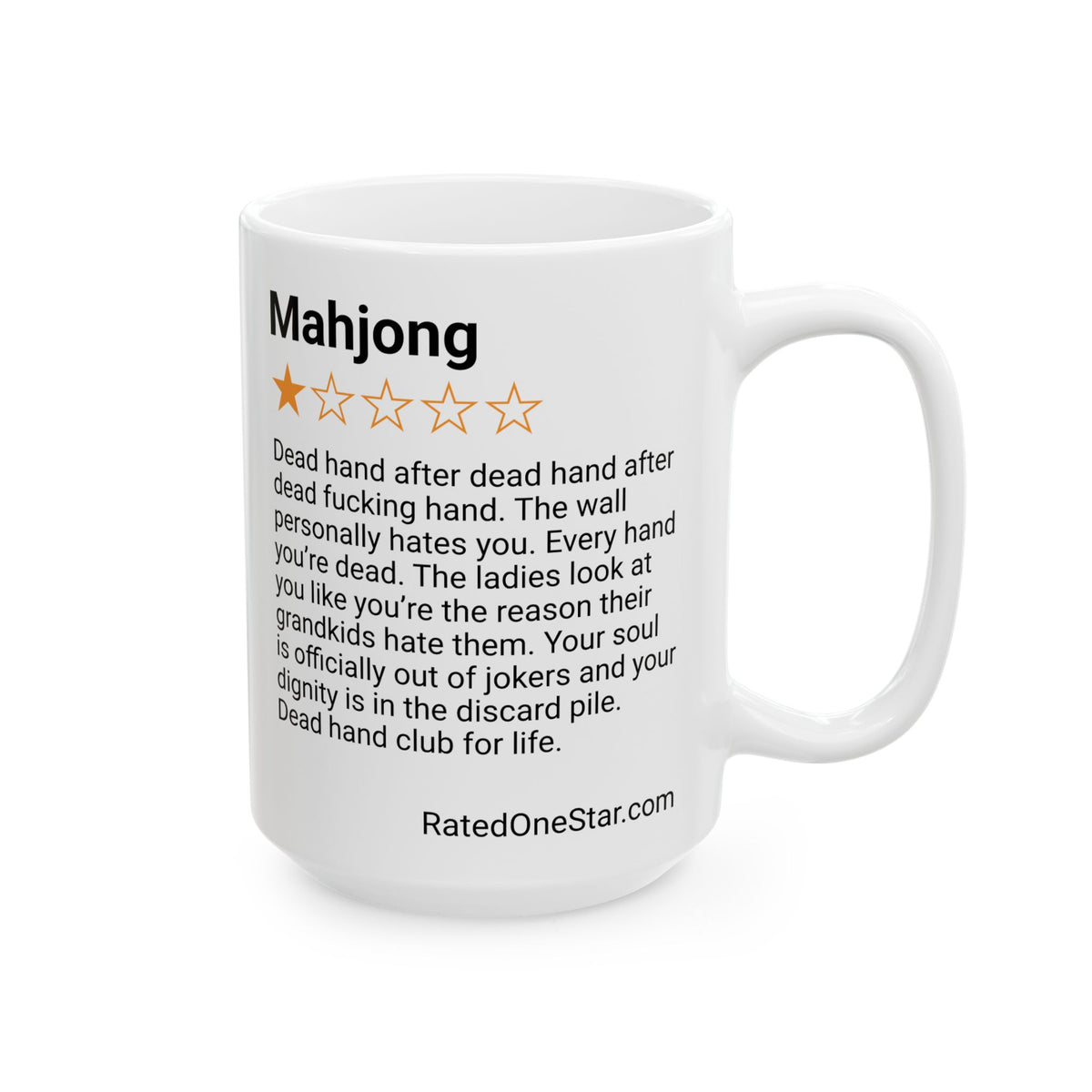 MAHJONG - DEAD HAND - WHITE MUG