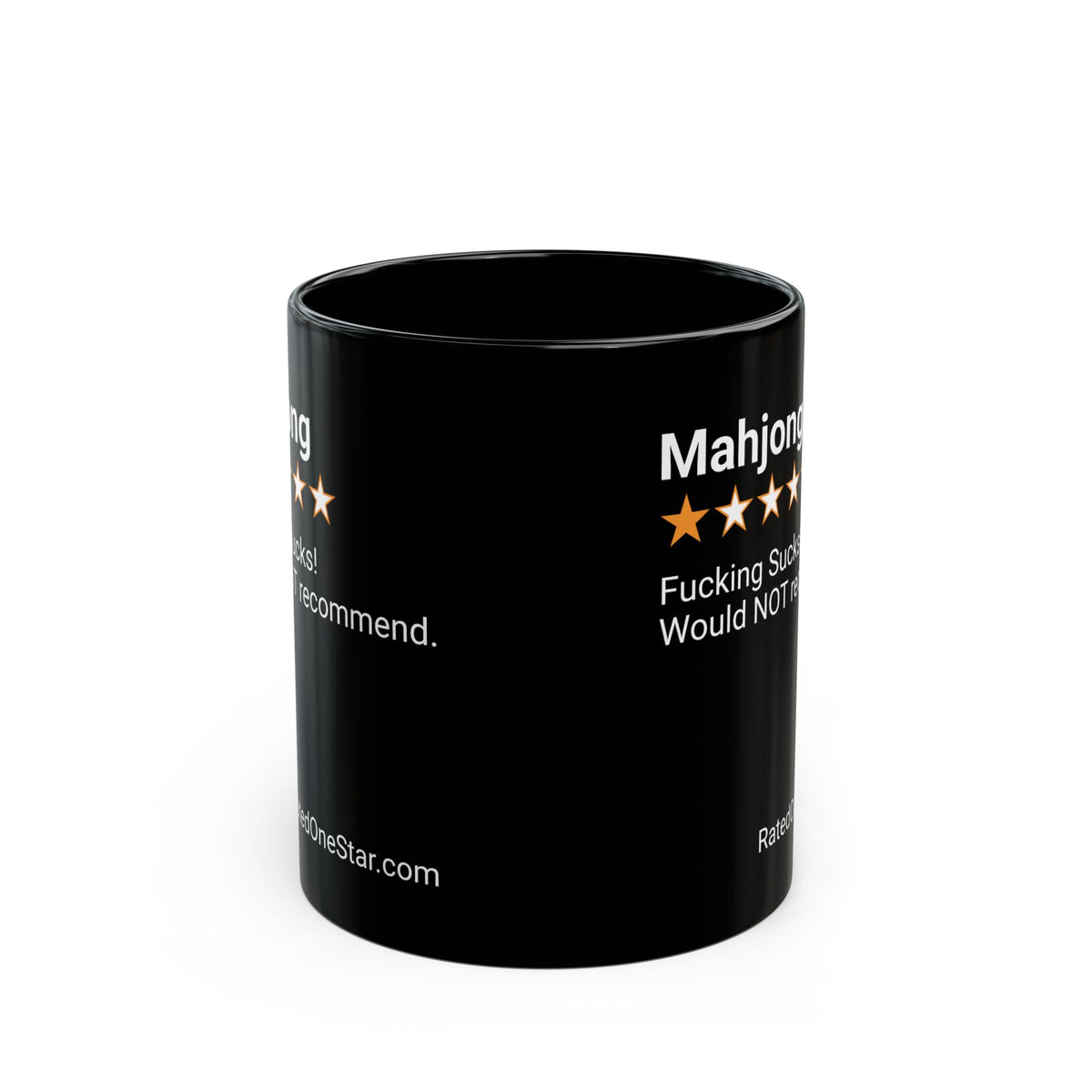 MAHJONG  - BLACK MUG