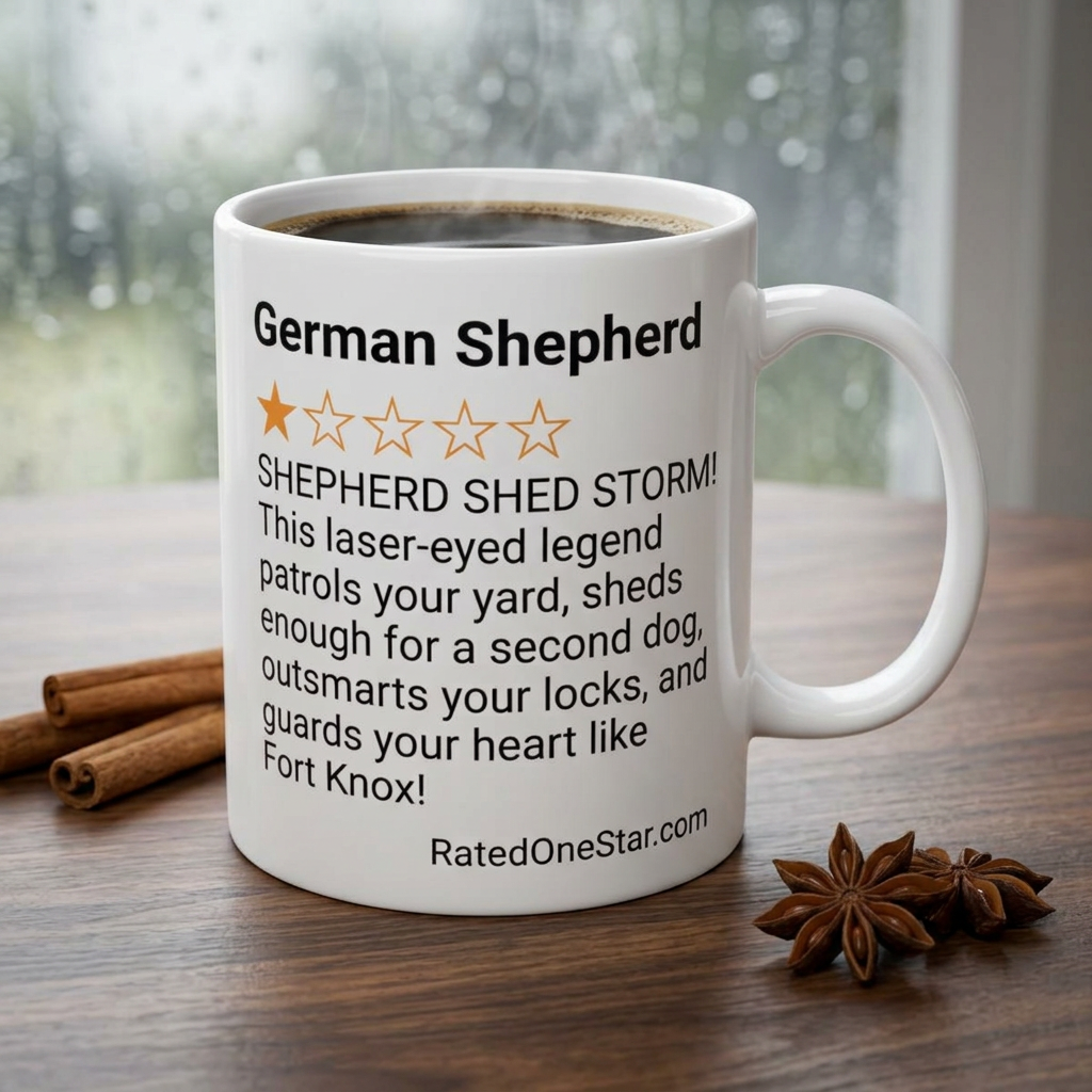 DOGS - GERMAN SHEPHERD  - WHITE MUG