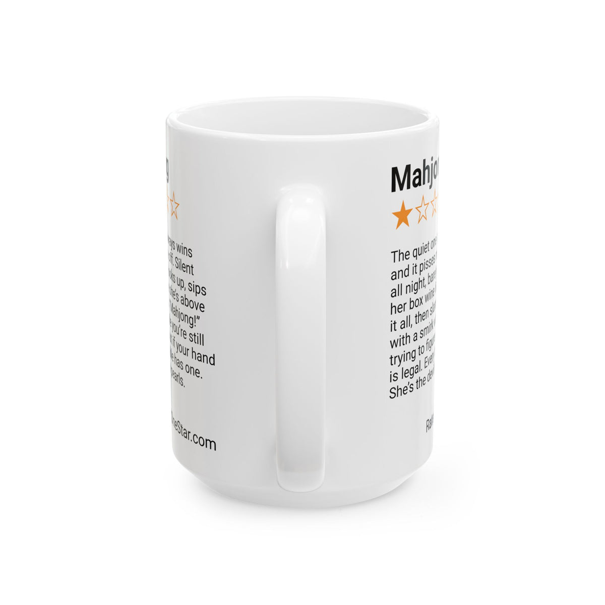 MAHJONG - QUIET ONE - WHITE MUG