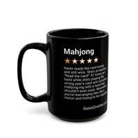 MAHJONG - READ THE CARD - BLACK MUG