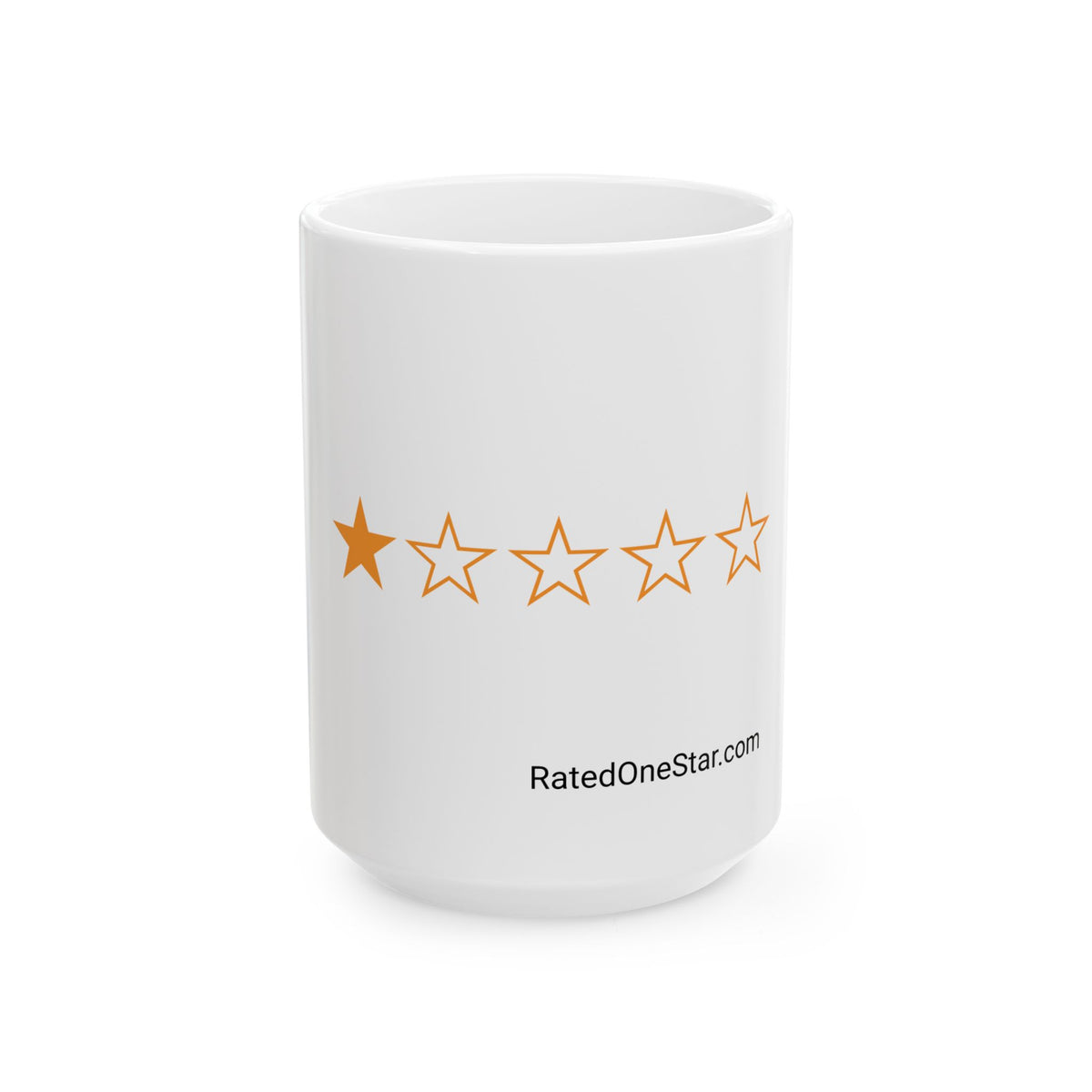 RATED ONE STAR - MUG WHITE