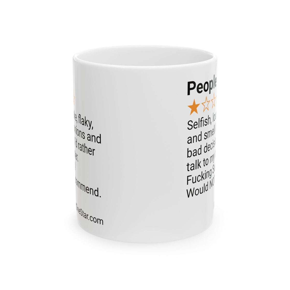 PEOPLE - SELFISH - WHITE MUG