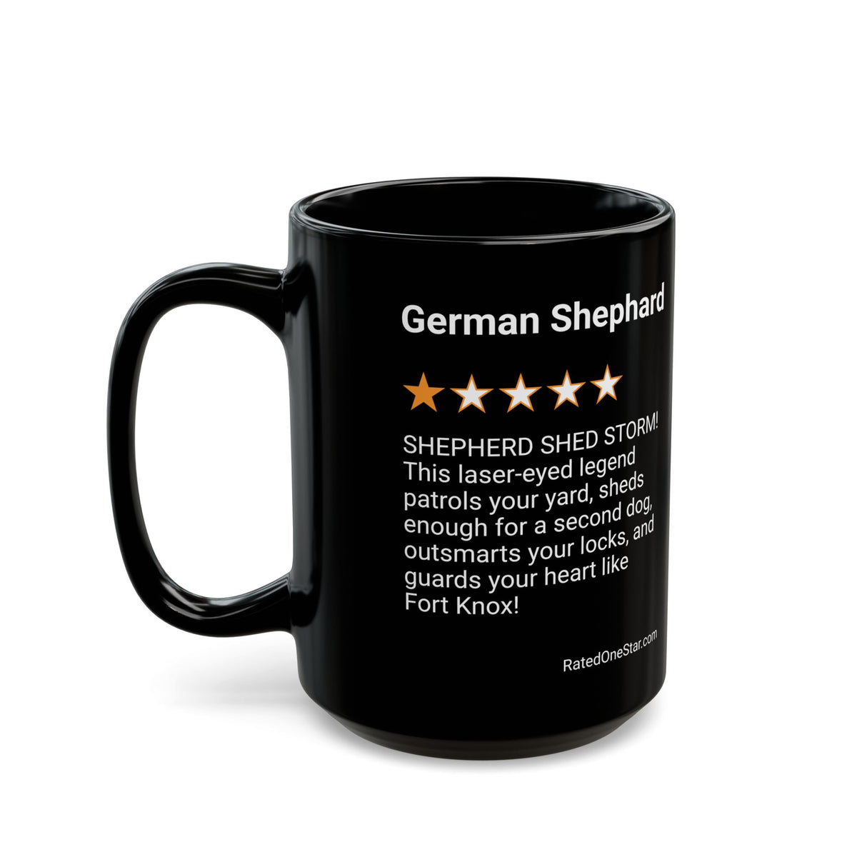 DOGS - GERMAN SHEPHERD - BLACK MUG