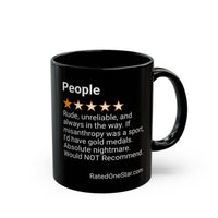 PEOPLE - RUDE - BLACK MUG