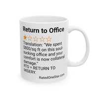 RETURN TO OFFICE - SOUL SUCKING - WHITE MUG