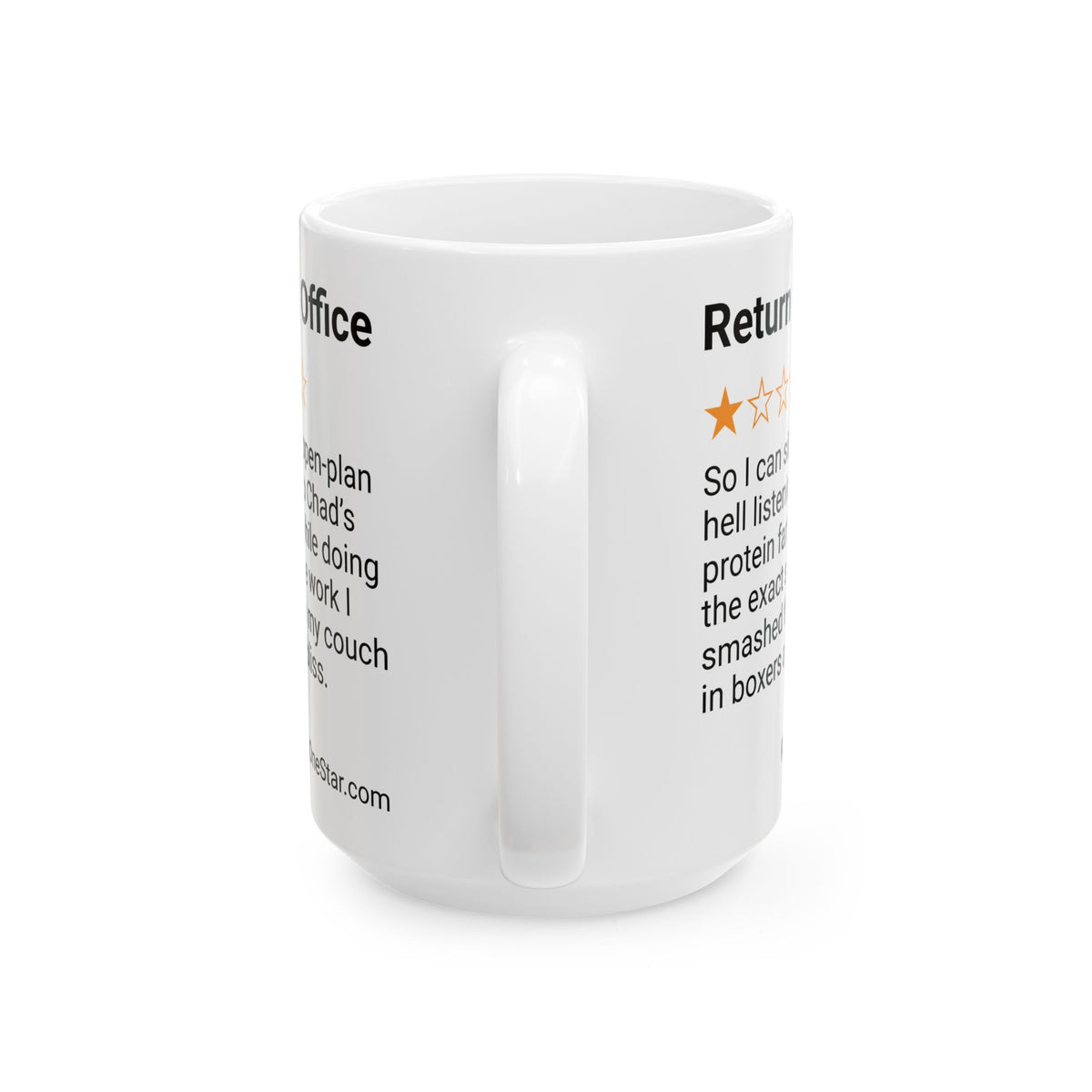 RETURN TO OFFICE - PROTEIN FARTS - WHITE MUG