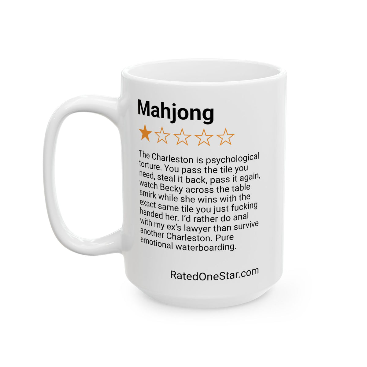 MAHJONG - CHARLESTON - WHITE MUG
