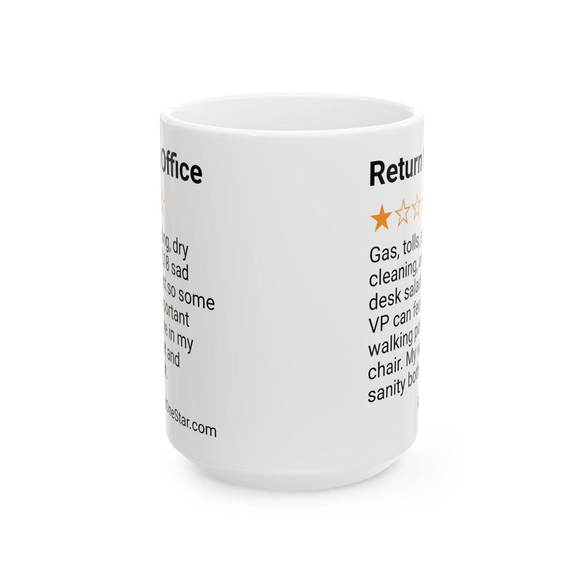 RETURN TO OFFICE - VP - WHITE MUG