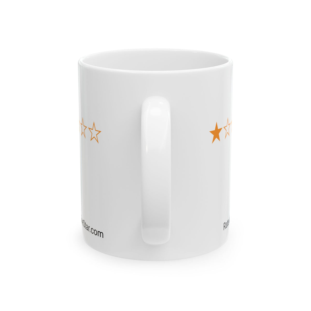 RATED ONE STAR - WHITE MUG
