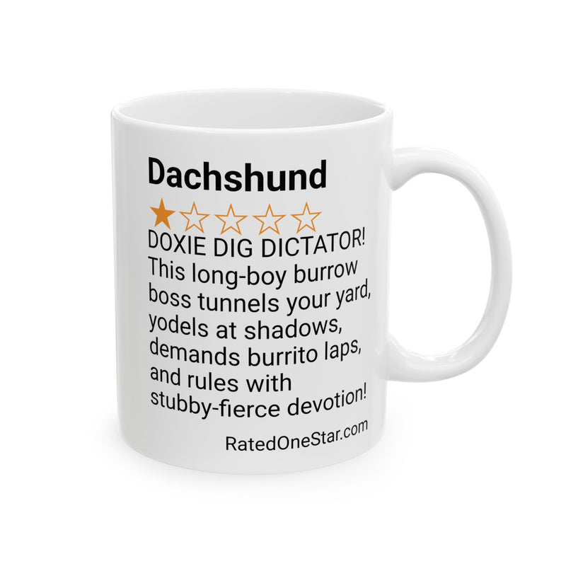 DOGS - DACHSHUND - WHITE MUG