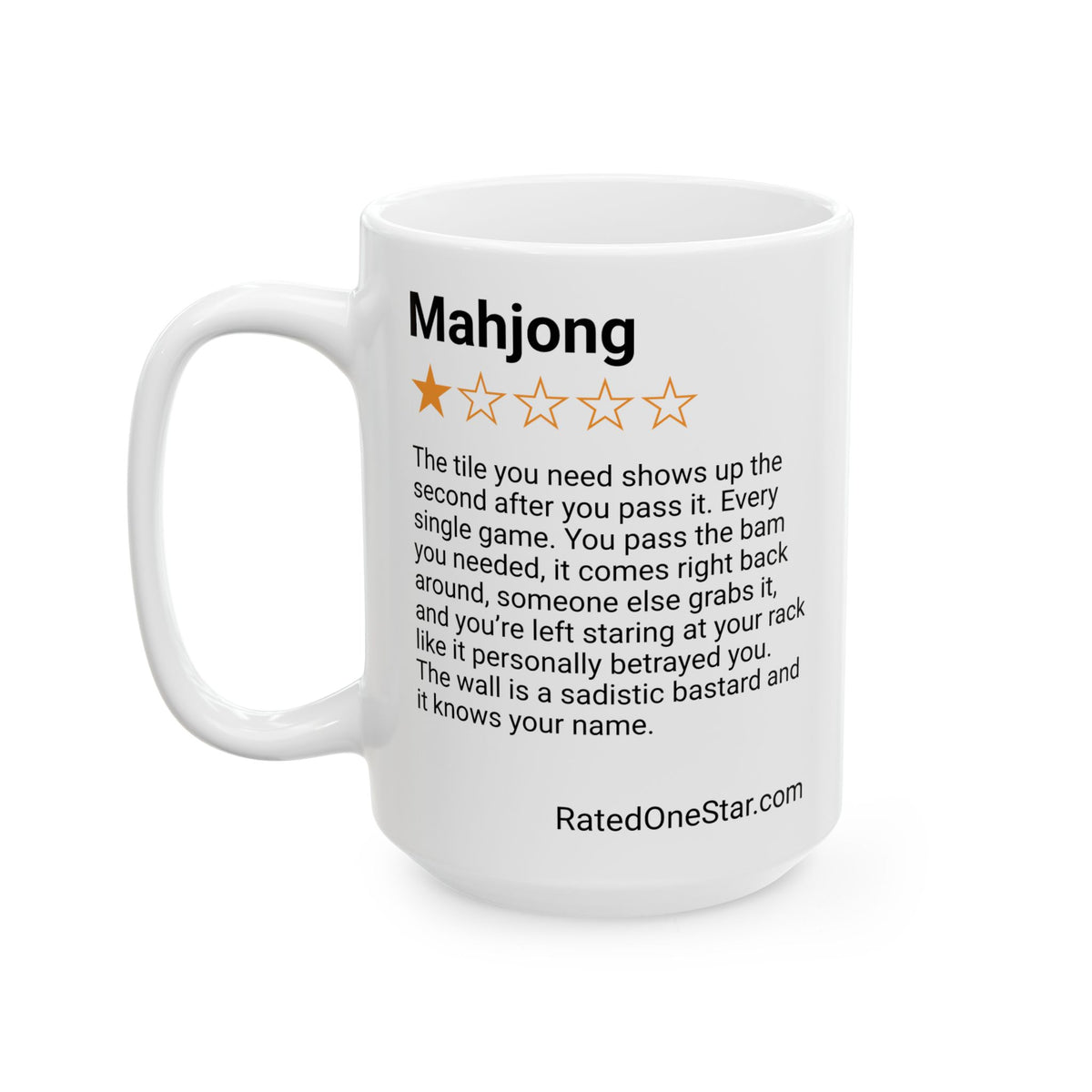 MAHJONG - TILE YOU NEED  - WHITE MUG