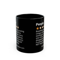 PEOPLE - POSTING CRINGE - BLACK MUG