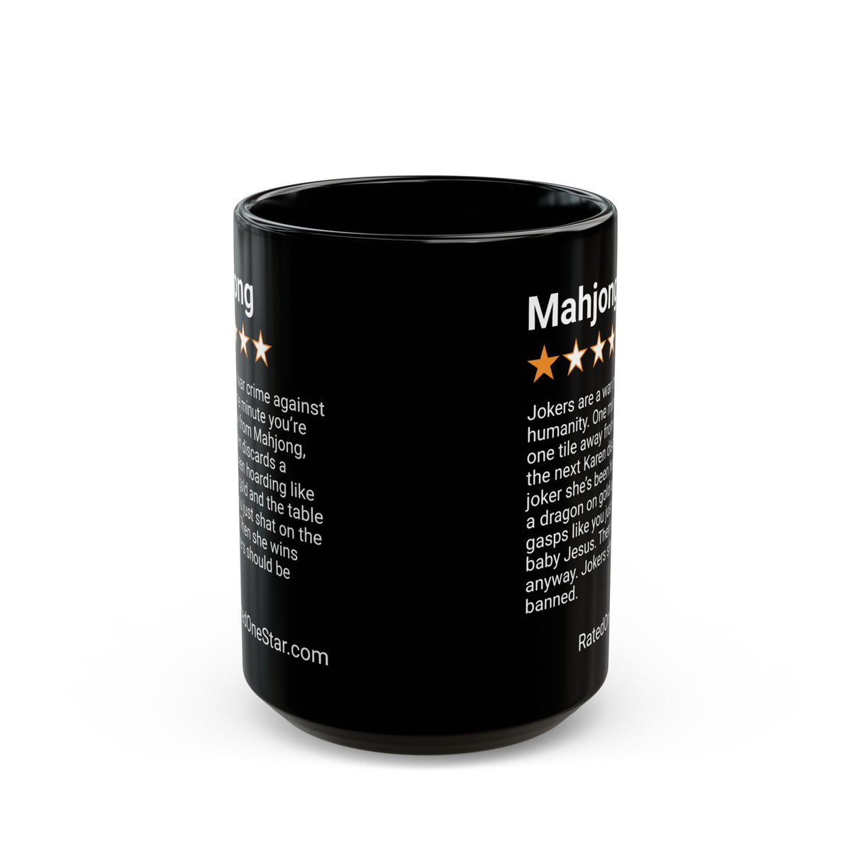 MAHJONG - JOKERS - BLACK MUG