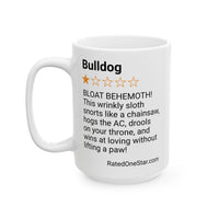 DOGS - BULLDOG - WHITE MUG