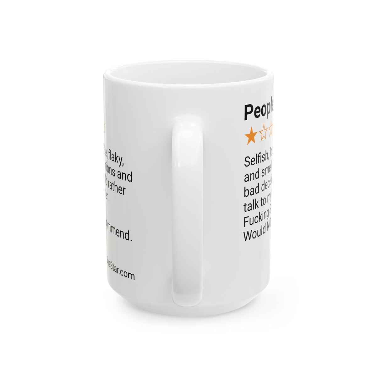 PEOPLE - SELFISH - WHITE MUG