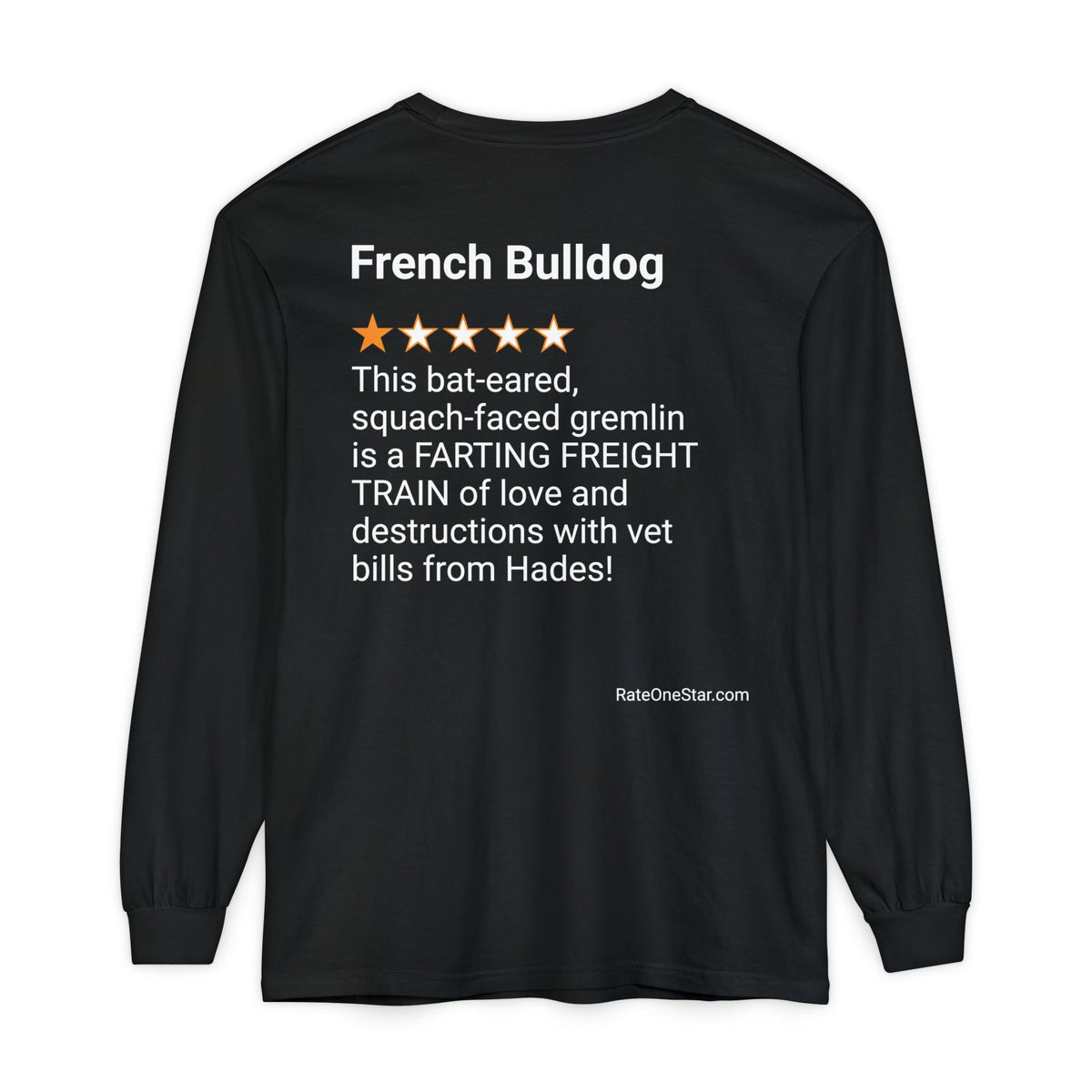 DOGS - FRENCH BULLDOG - BACK PRINT