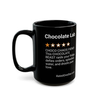 DOGS - CHOCOLATE LAB - BLACK MUG