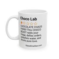 DOGS - CHOCO LAB - WHITE MUG