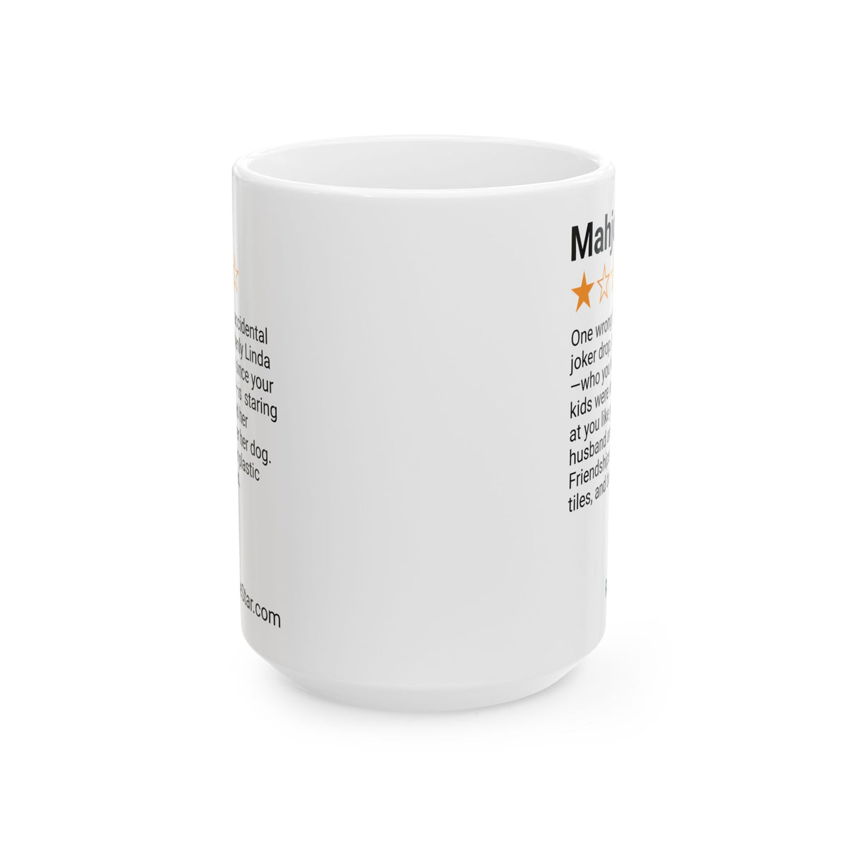 MAHJONG - BAD PASSES - WHITE MUG