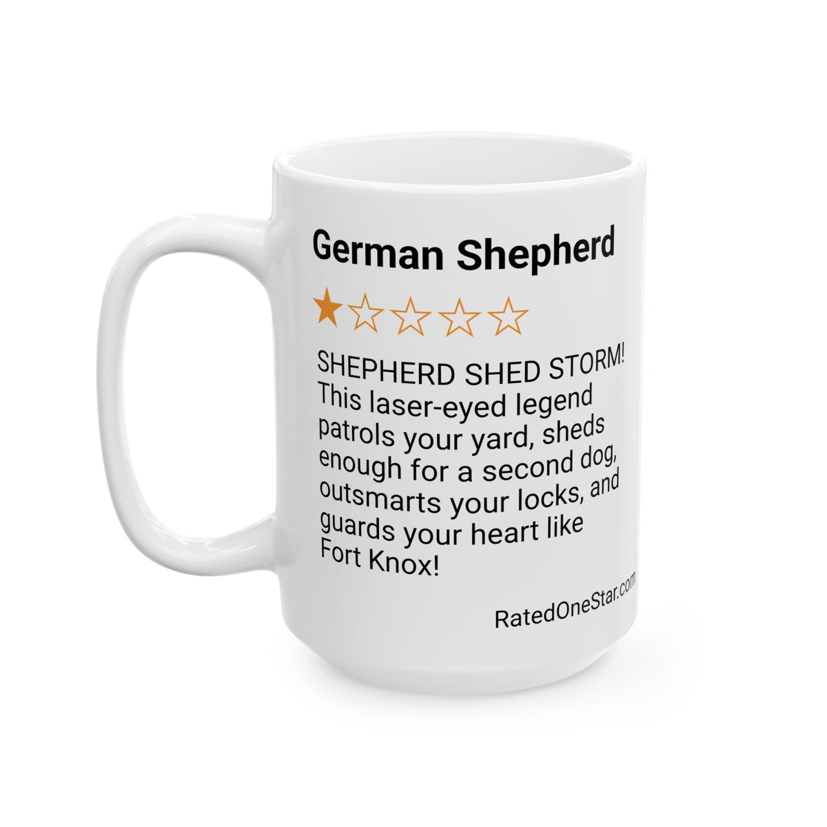DOGS - GERMAN SHEPHERD  - WHITE MUG