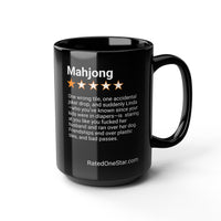 MAHJONG - BAD PASSES - BLACK MUG