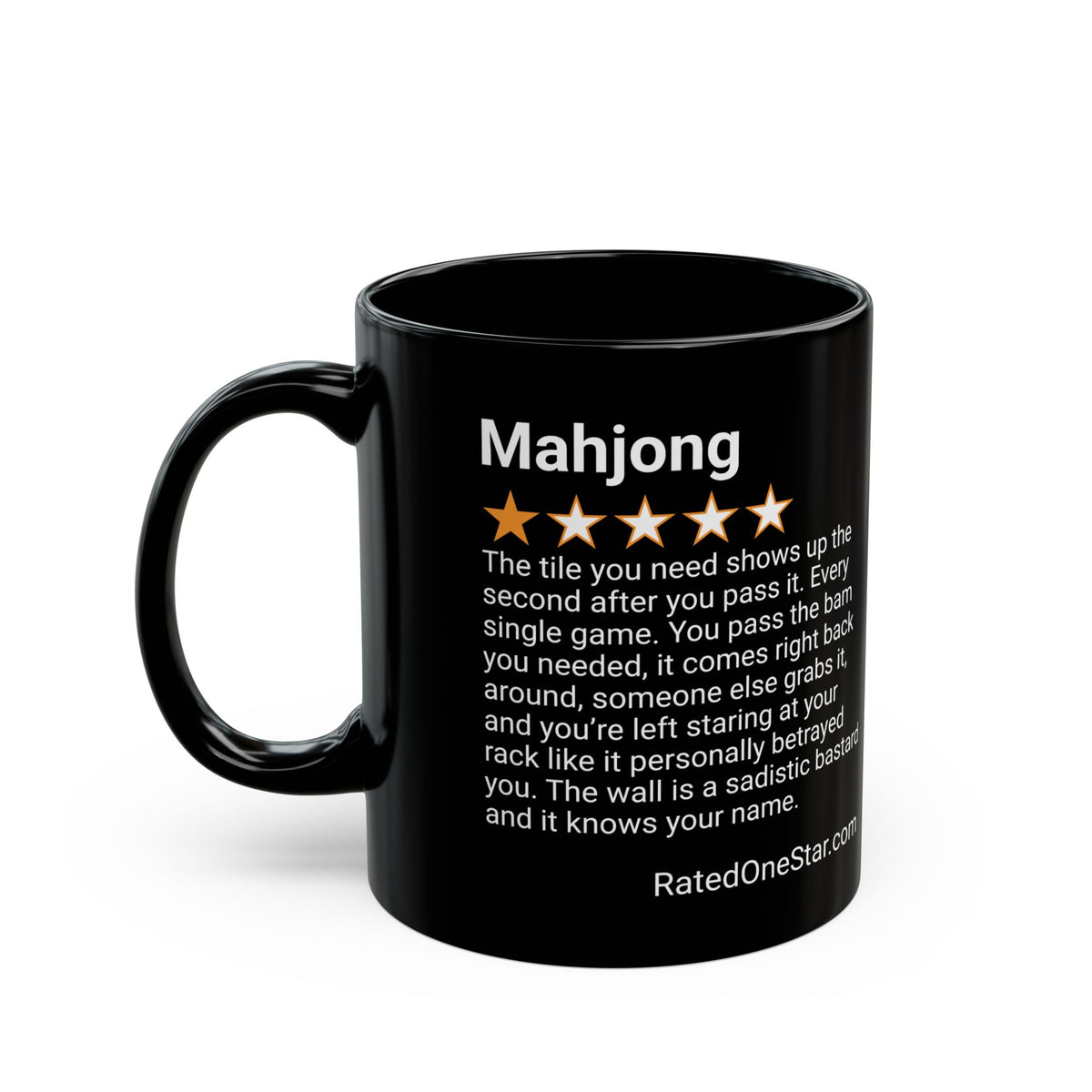 MAHJONG - TILE YOU NEED - BLACK MUG
