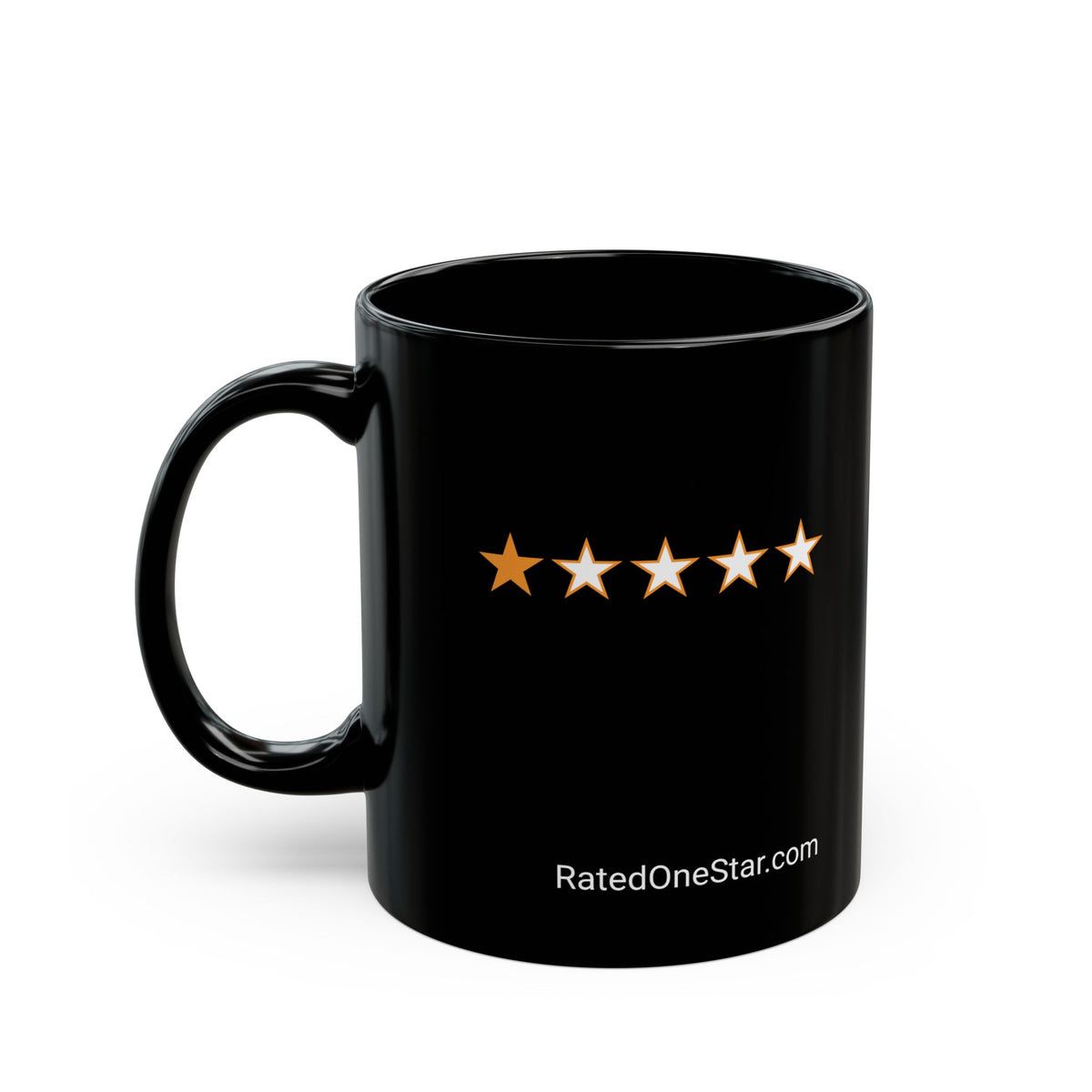 RATED ONE STAR - BLACK MUG
