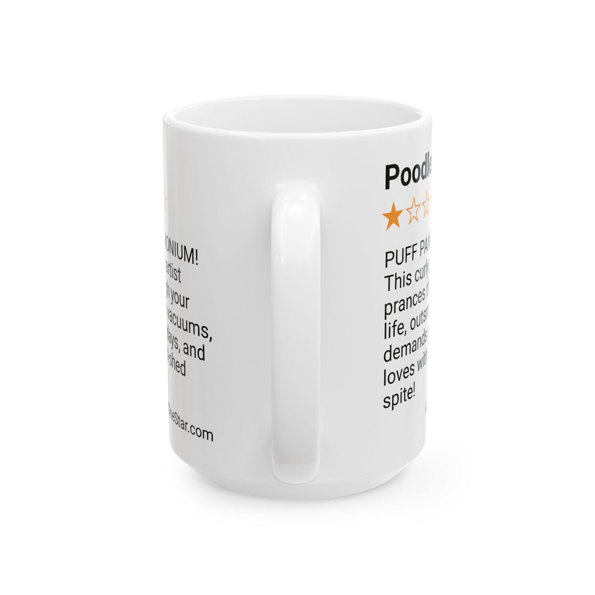 DOGS - POODLE - WHITE MUG