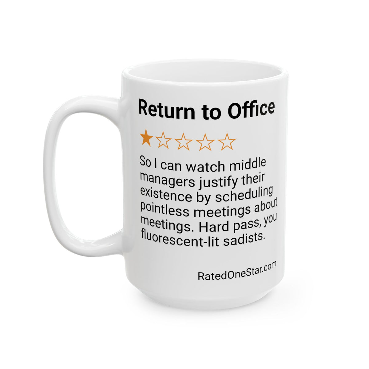 RETURN TO OFFICE - MIDDLE MANAGER - WHITE MUG