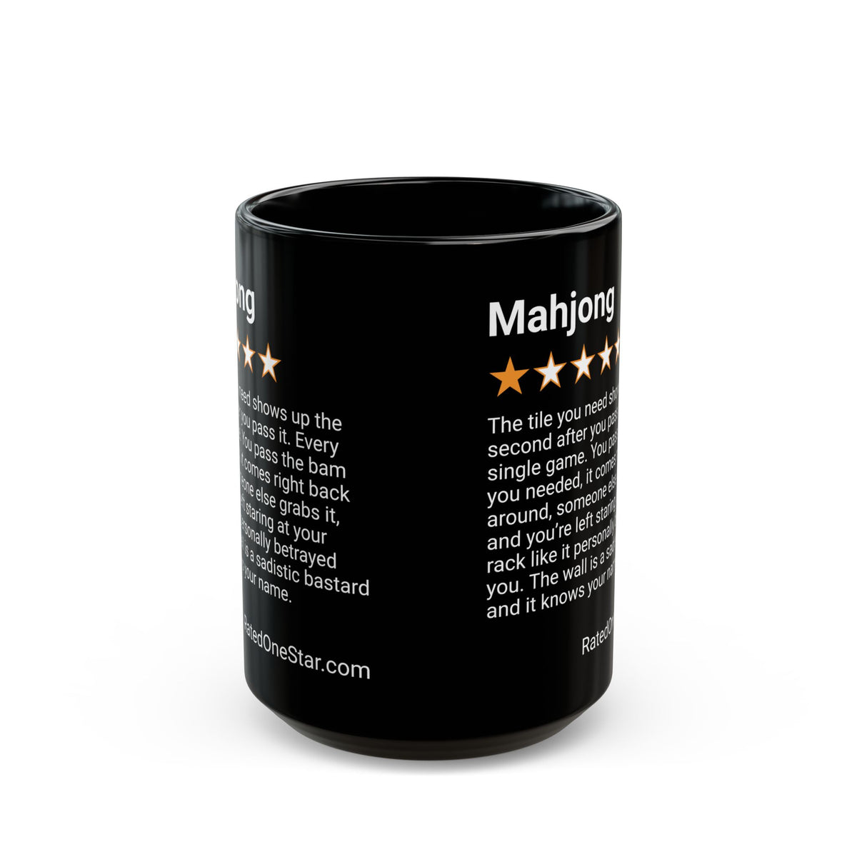 MAHJONG - TILE YOU NEED - BLACK MUG