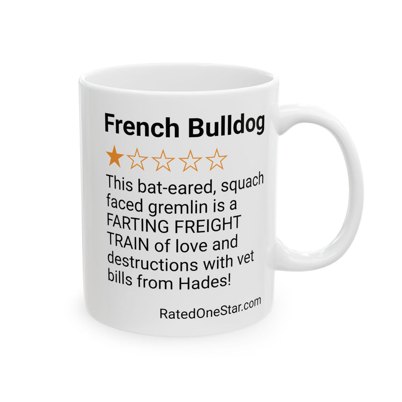 DOGS - FRENCH BULLDOG  - WHITE MUG