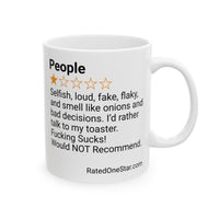PEOPLE - SELFISH - WHITE MUG
