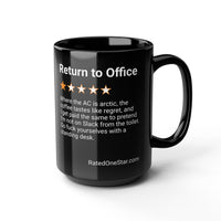RETURN TO OFFICE - REGRET - BLACK MUG
