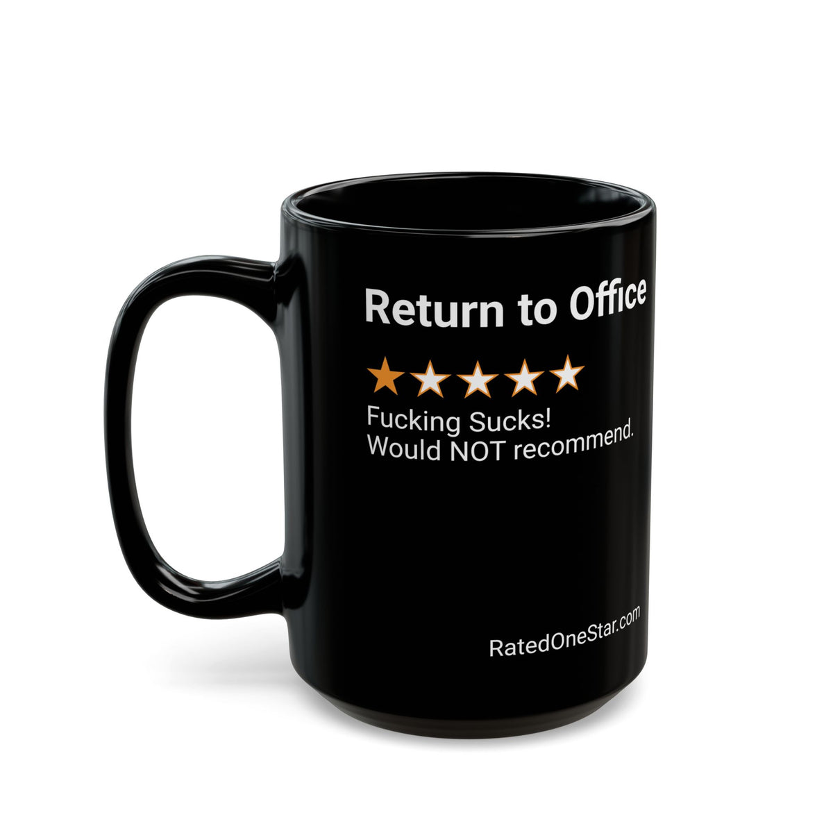 RETURN TO OFFICE - BLACK MUG