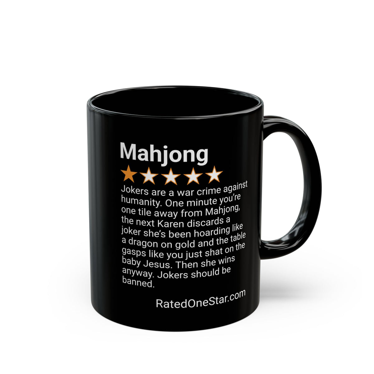 MAHJONG - JOKERS - BLACK MUG