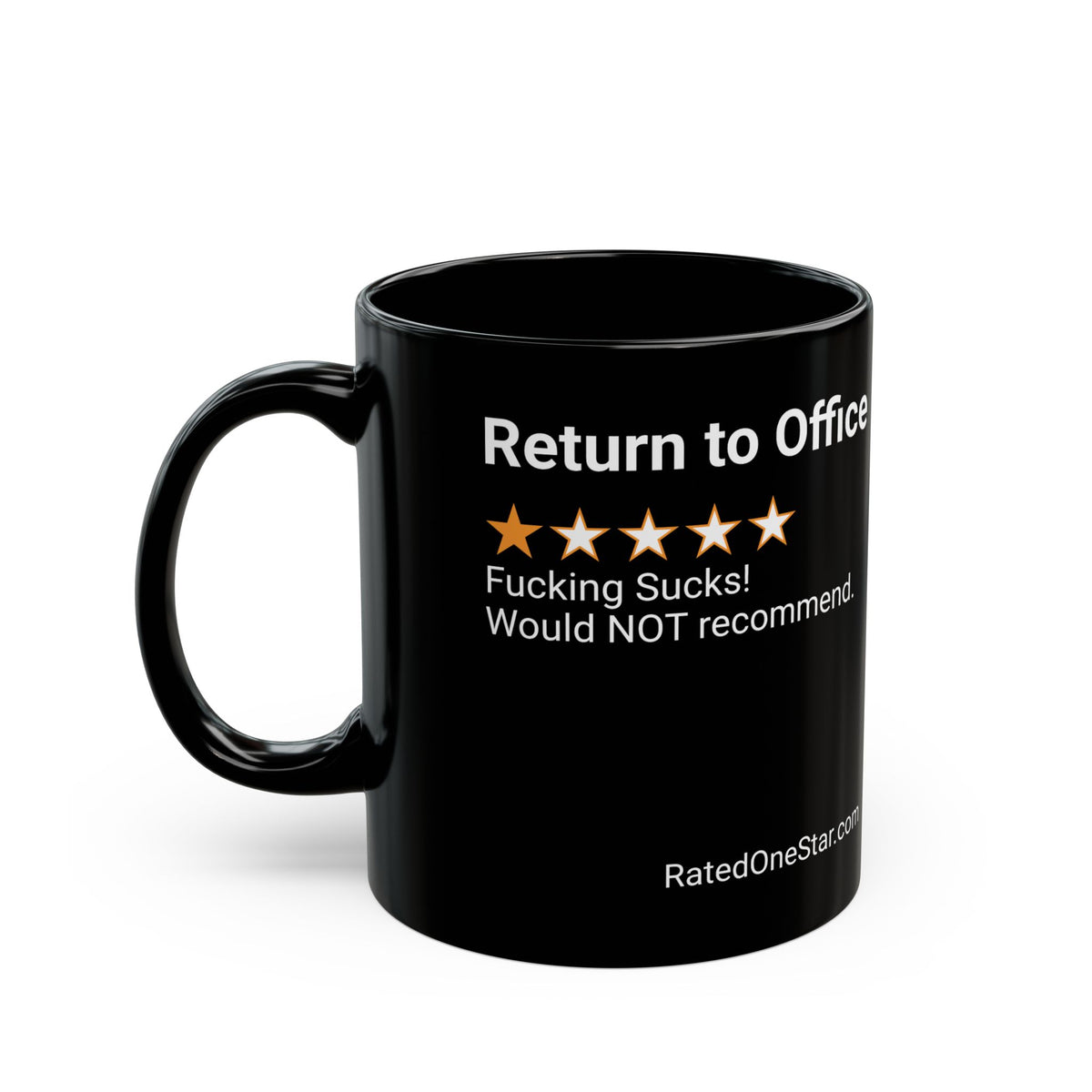 RETURN TO OFFICE - BLACK MUG