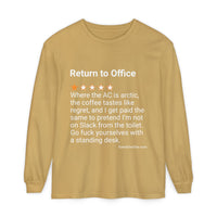 RETURN TO OFFICE - REGRET