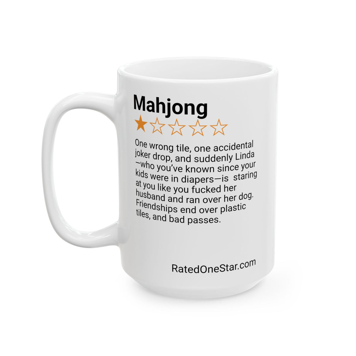 MAHJONG - BAD PASSES - WHITE MUG