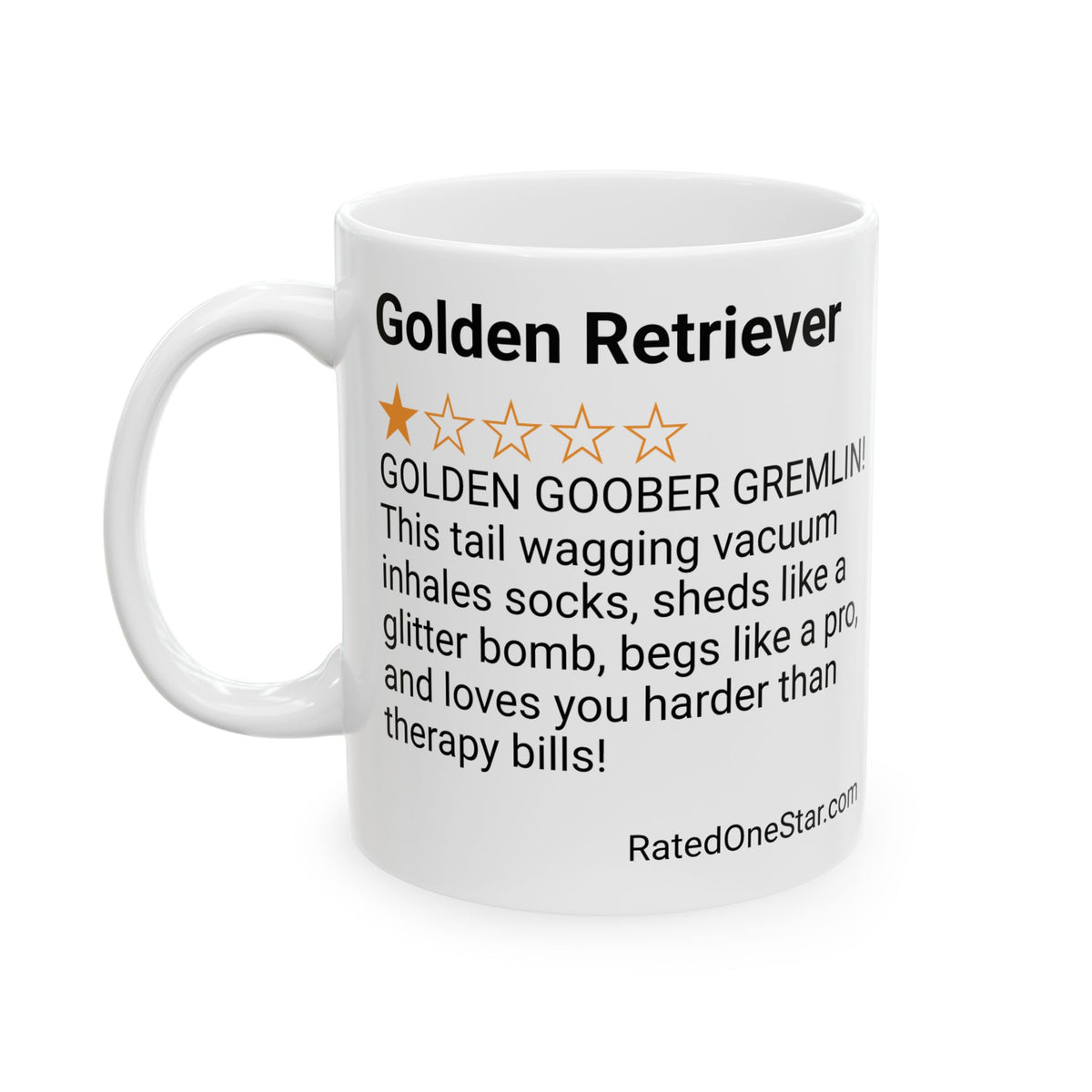 DOGS - GOLDEN RETRIEVER - WHITE MUG