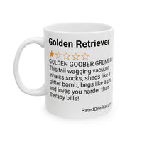 DOGS - GOLDEN RETRIEVER - WHITE MUG
