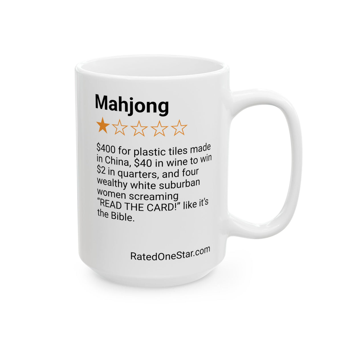 MAHJONG - BIBLE - WHITE MUG