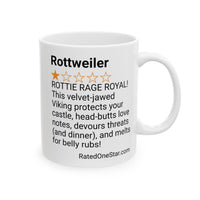 DOGS - ROTTWEILER - WHITE MUG