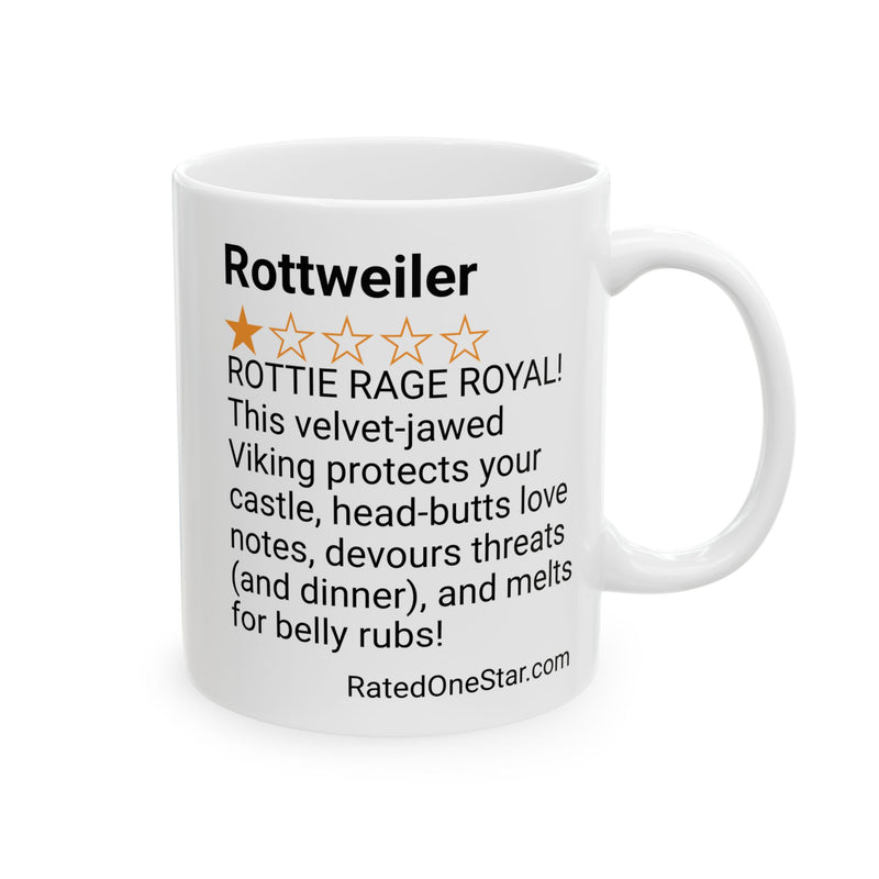 DOGS - ROTTWEILER - WHITE MUG