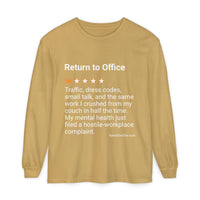 RETURN TO OFFICE - TRAFFIC