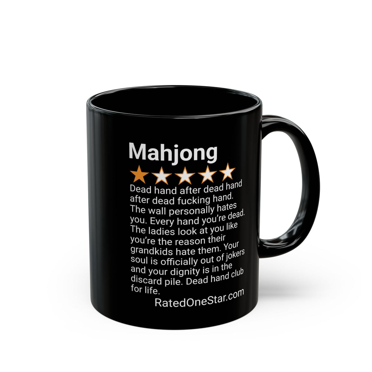 MAHJONG - DEAD HAND - BLACK MUG
